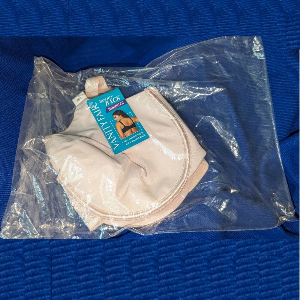 Vanity Fair 36G Bra; Beauty Back Style 76080; Sheer Quartz